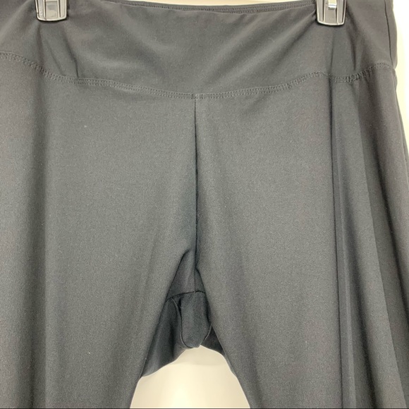 Bally Total Fitness Mesh Caged Calf Black Leggings Athletic Athleisure Size XL - Picture 3 of 15